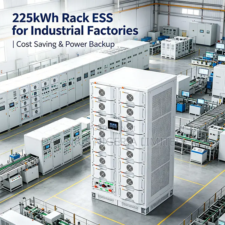 Open Rack Ess Installation Dawnice Rack-Mounted Ess | 225kwh for Factory Production Stable Power ...