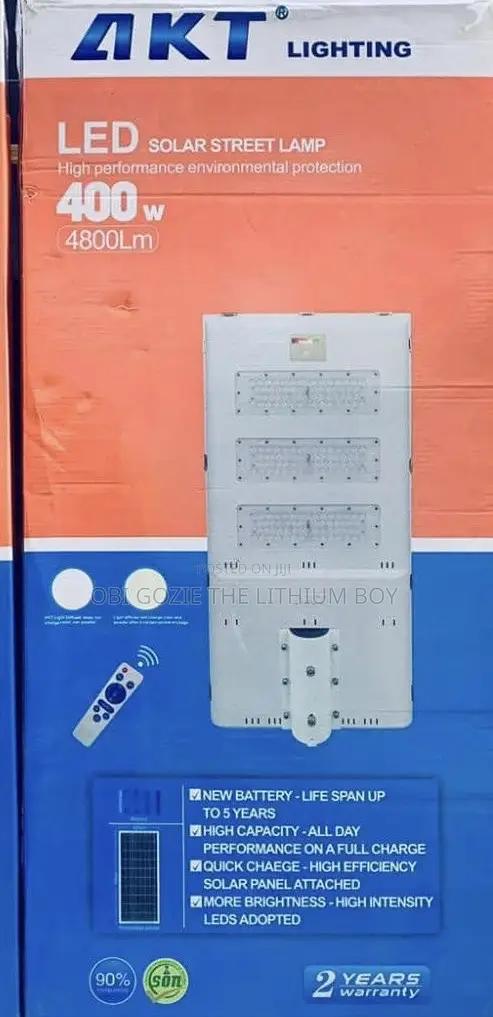 400w Akt Rugged Solar Street Light