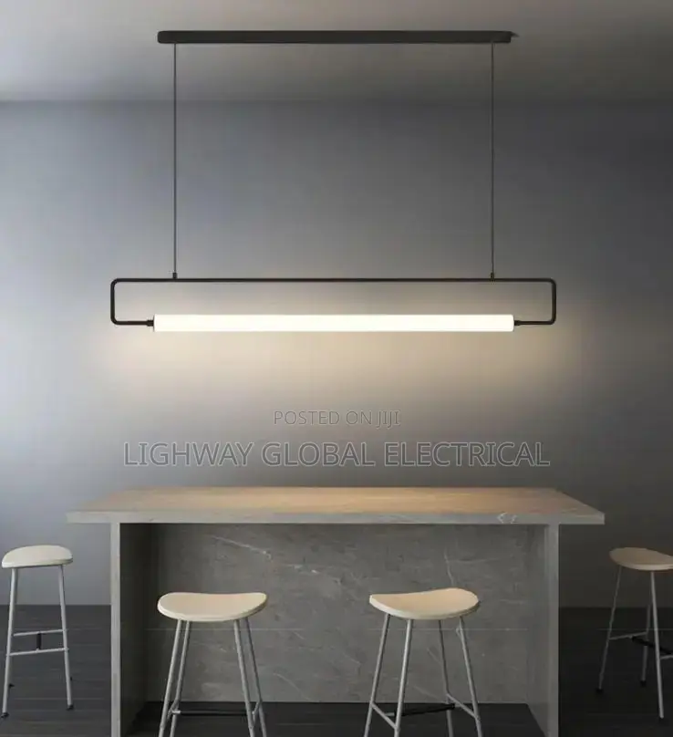Modern Black Minimalist Decor Kitchen/Dining Chandelier