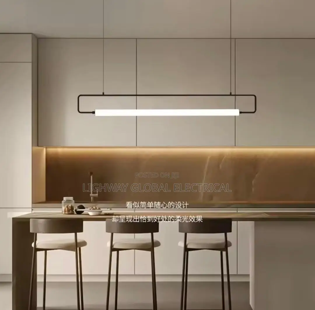 Modern Black Minimalist Decor Kitchen/Dining Chandelier