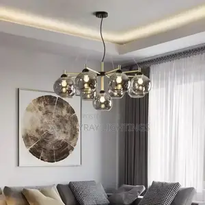 9 Glass Ball Chandelier