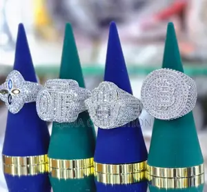 New Stock !! VVS Moissanite Zircon Fashion Rings for Men's
