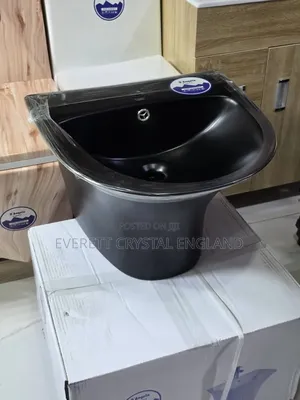 Wall Hung Black Basin
