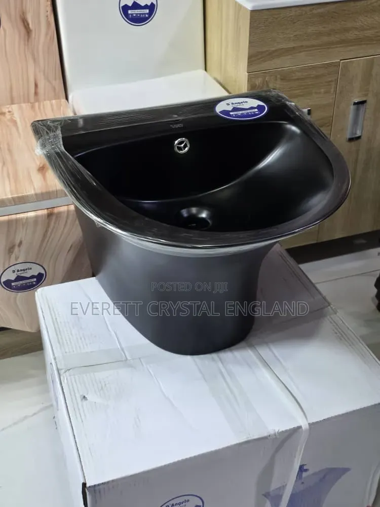 Wall Hung Black Basin