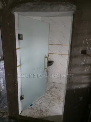 Gold Full Frosted Glass Door