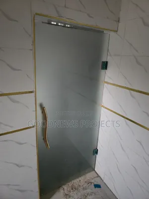 Gold Full Frosted Glass Door