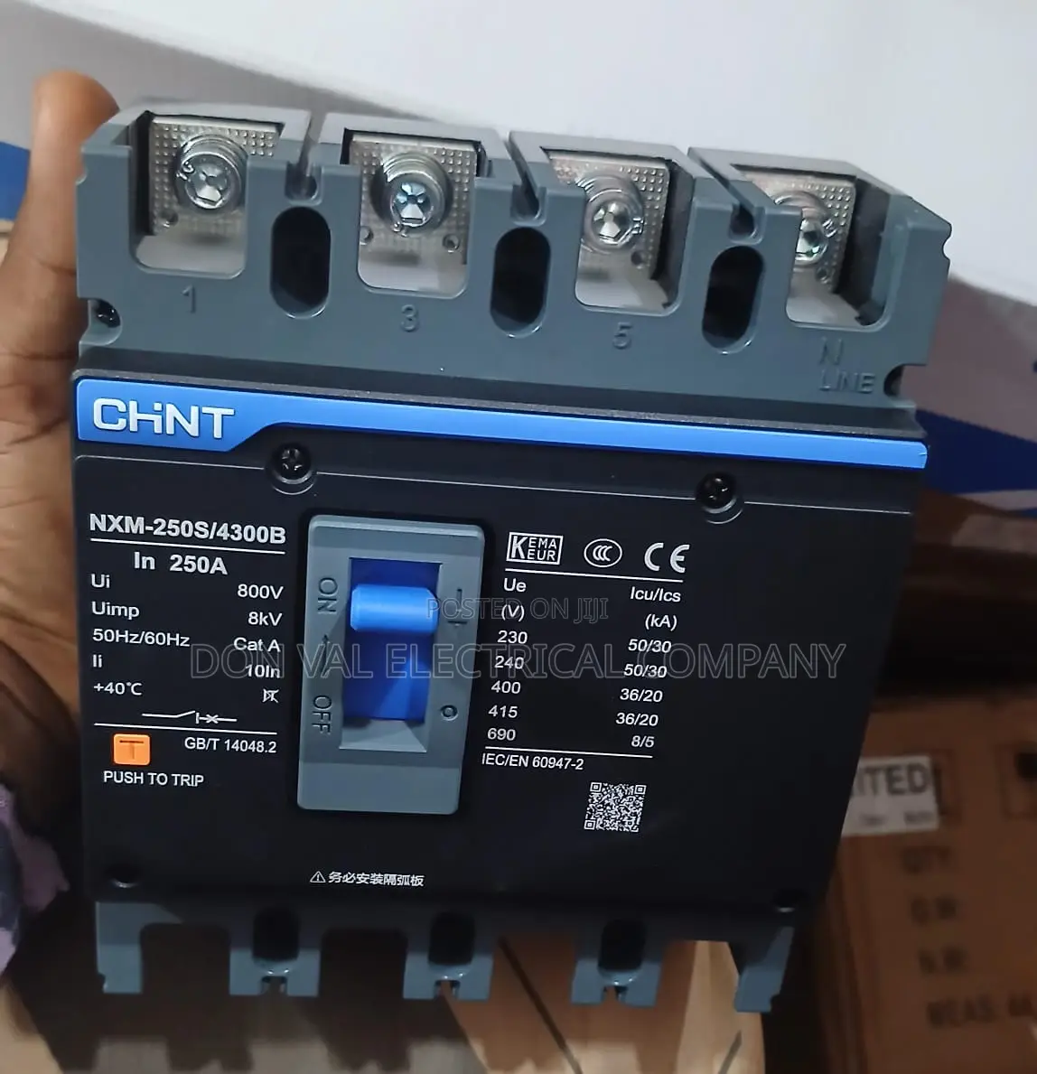 250amp 4pole (Chint)Mccb