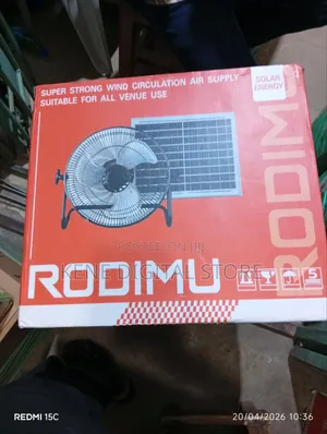 Brand New Rodimu Heavy Duty Solar Fan + Solar Panel