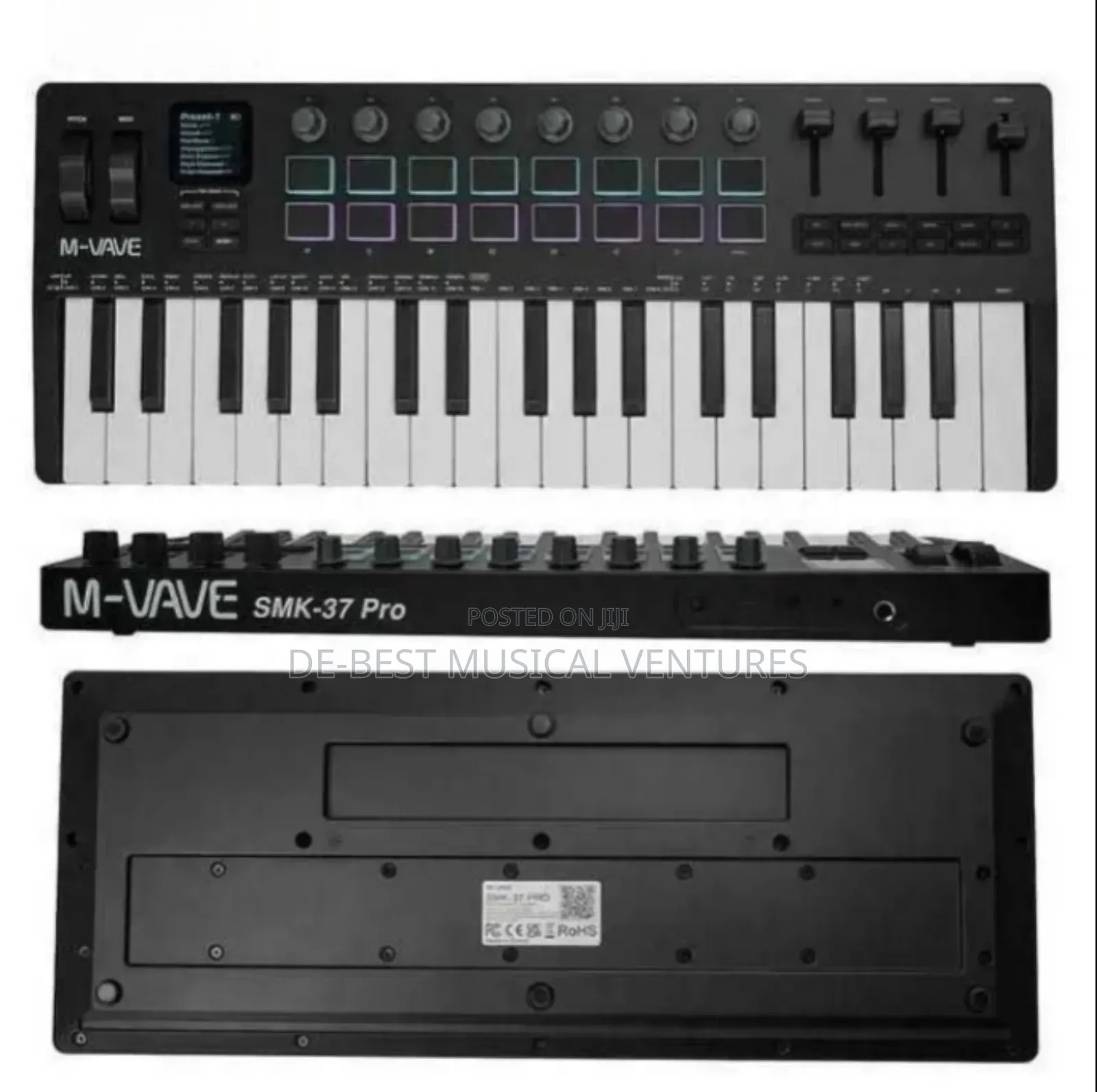 M-vave Smk-37 Pro Midi Keyboard Controller