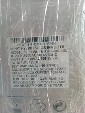 Hybrid Solar Inverter Yohako 12.5kva/48v