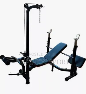 Commercial Weight Bench and Lat Pull
