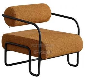 Executive Fabric Single Chair, Grey/Gold