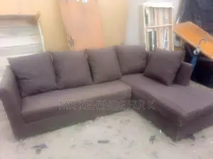 Coffee Brown L Shape Chair (Used)