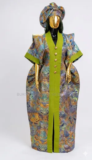 Asooke and Damask Brocade Combo
