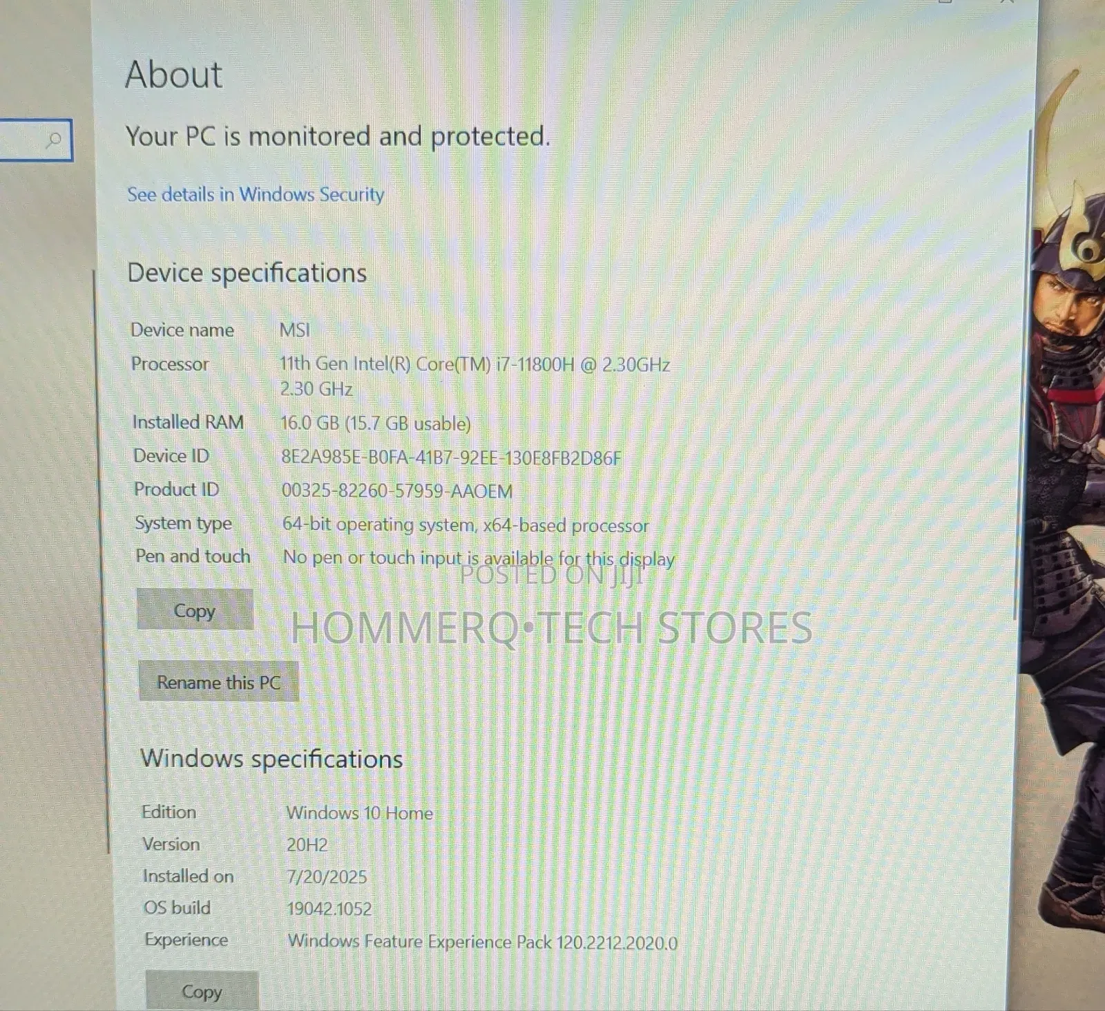 Laptop MSI Katana 15 16GB Intel Core i7 SSD 1T