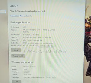 Laptop MSI Katana 15 16GB Intel Core i7 SSD 1T