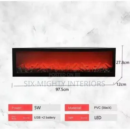 Led Fireplace Lantern Tv Console Decorative Flame Light