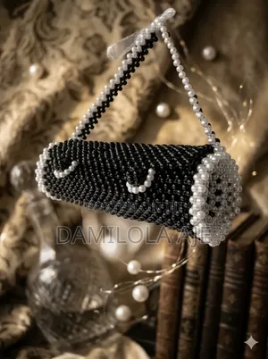 Talking Drum Handmade Beaded Bag