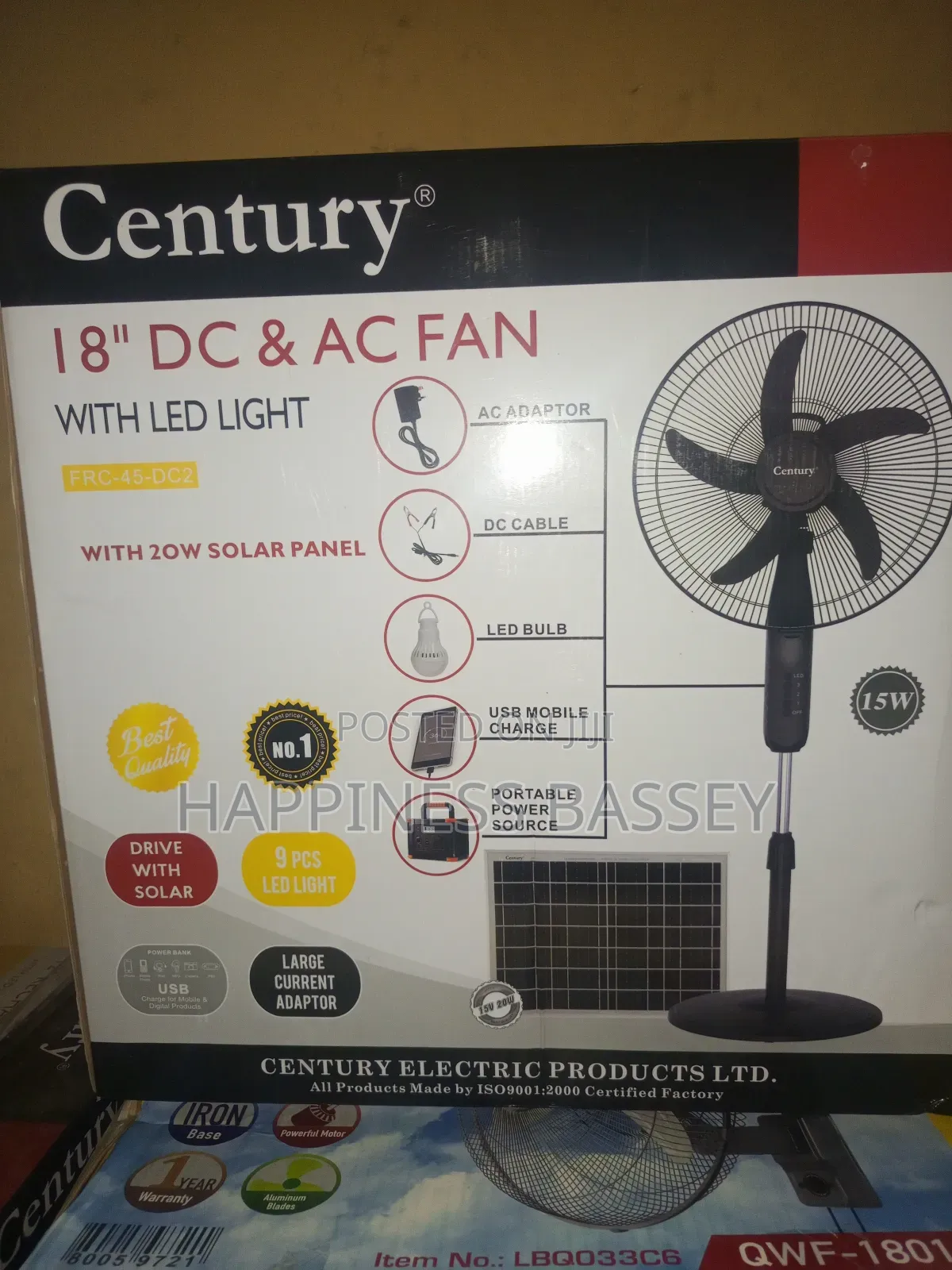 Century Ac /Dc Standing Fan 18inches