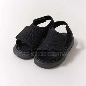 Black Mesh Sandals for Kids