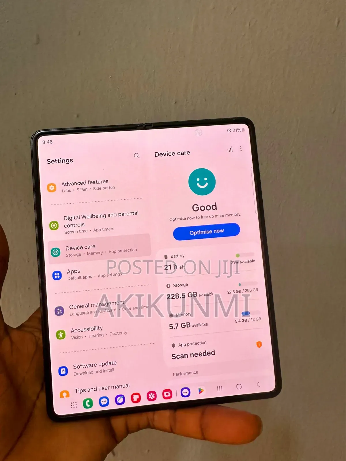 Samsung Galaxy Z Fold 3 256 GB Black