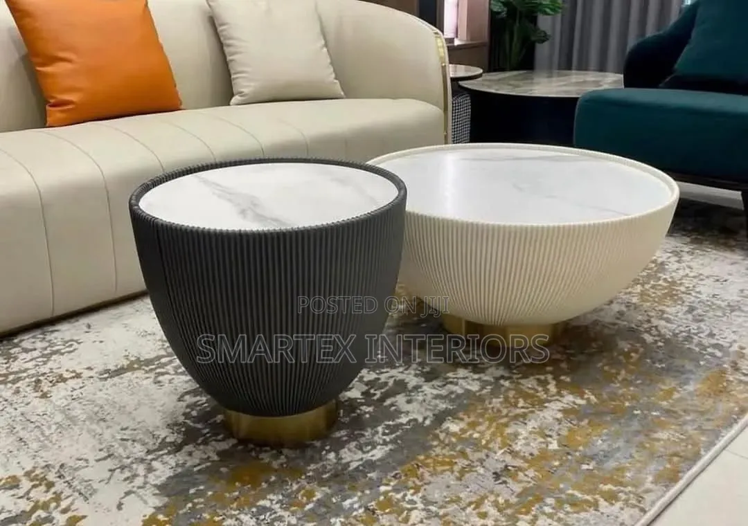 Best Quality Marble Top Leather Center Table