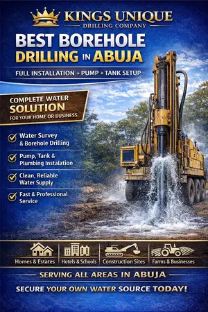 Borehole Drilling in Abuja | Fast, Reliable Water Solution