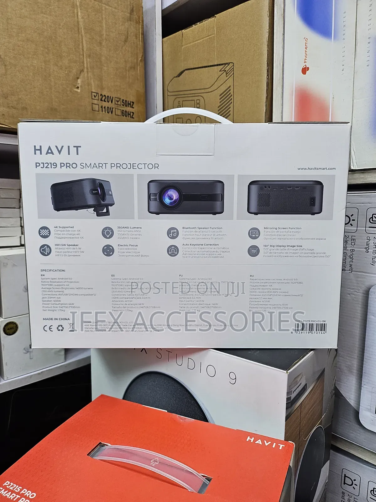 Havit Pj219 Pro Smart Projector (Android Tv 9.0)