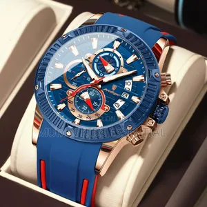 Men's Quality Poedagar Rubber Wristwatch
