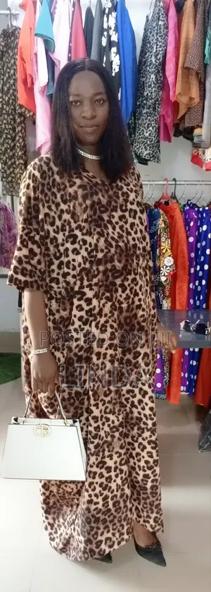 Leopard Print Bubu Gown