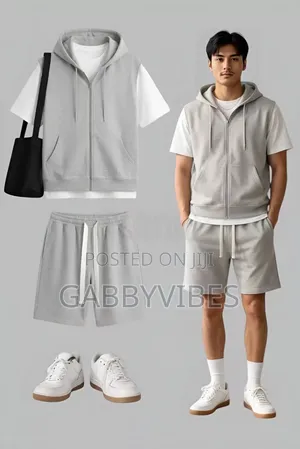 Armless Hoodie and White Tshirt With Knicker