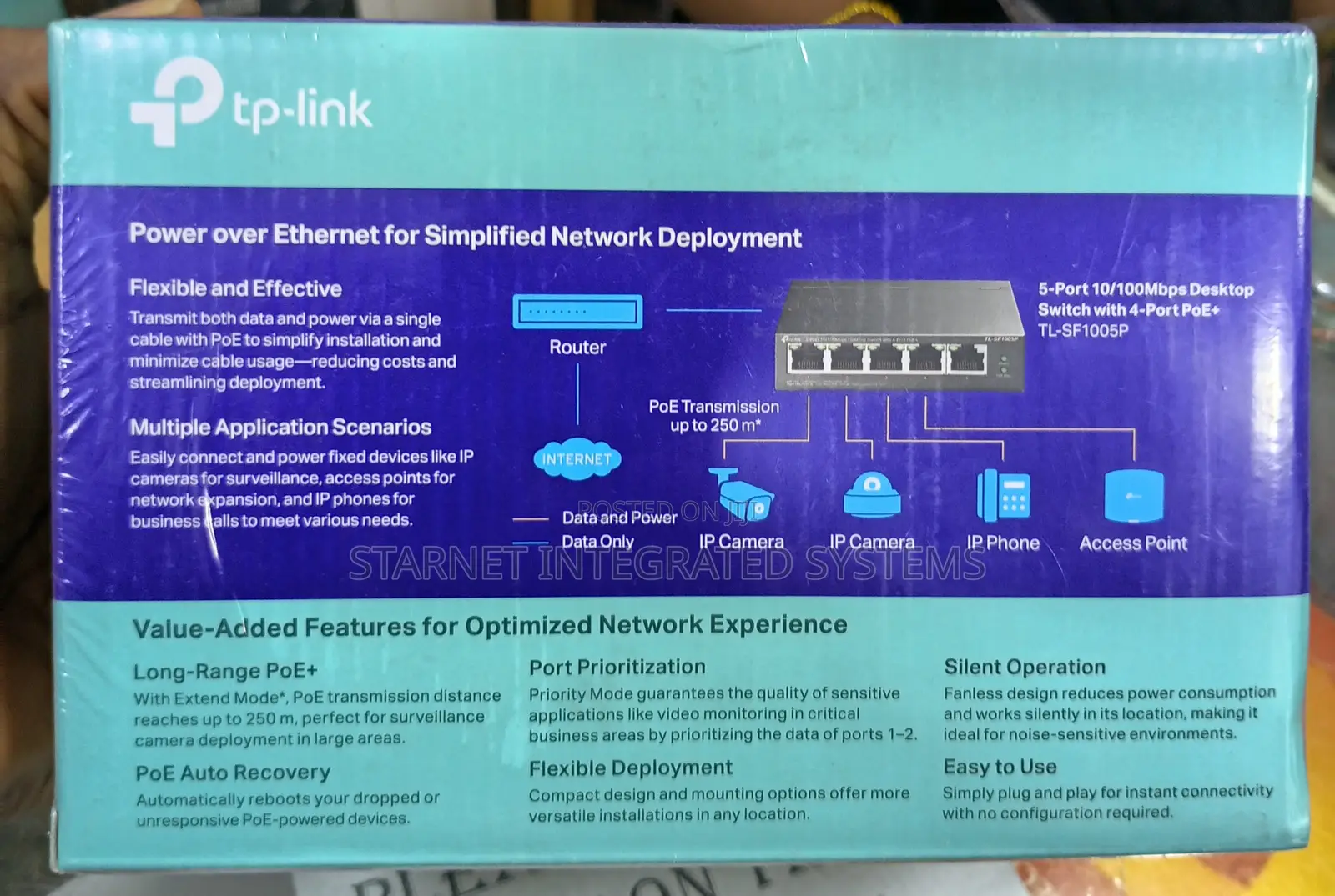 Tp-Link 5 Port 10/100mbps Network Poe+ Switch