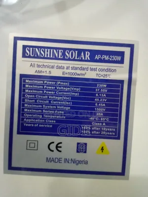 230w Mono Panel