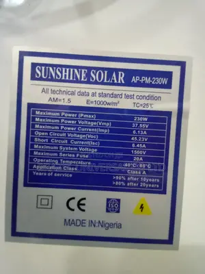 230w Mono Panel