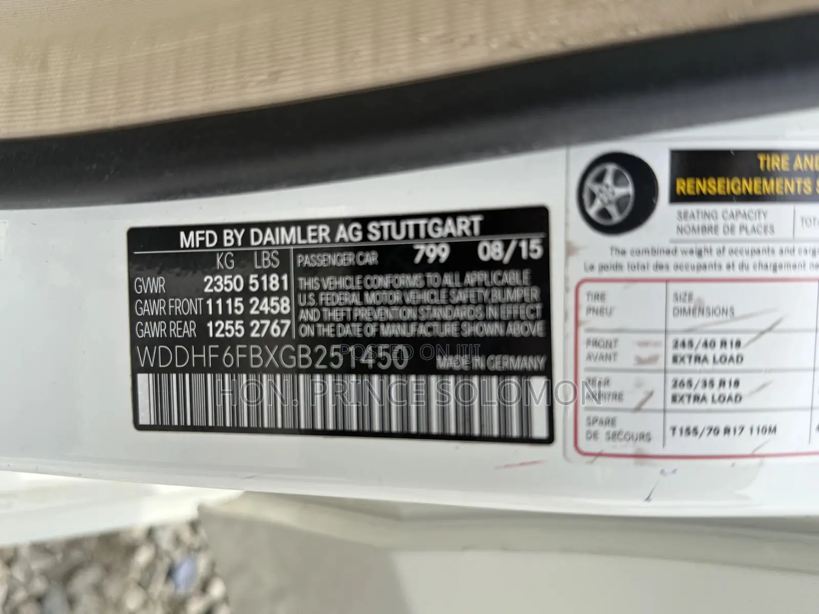 Mercedes-Benz E400 2016 White