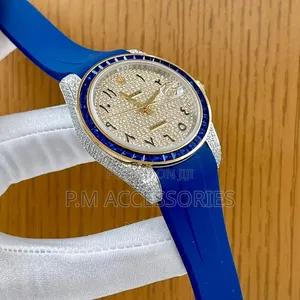 Rolex Oyester Perpetual Full Stone Luxury Rubber Watch