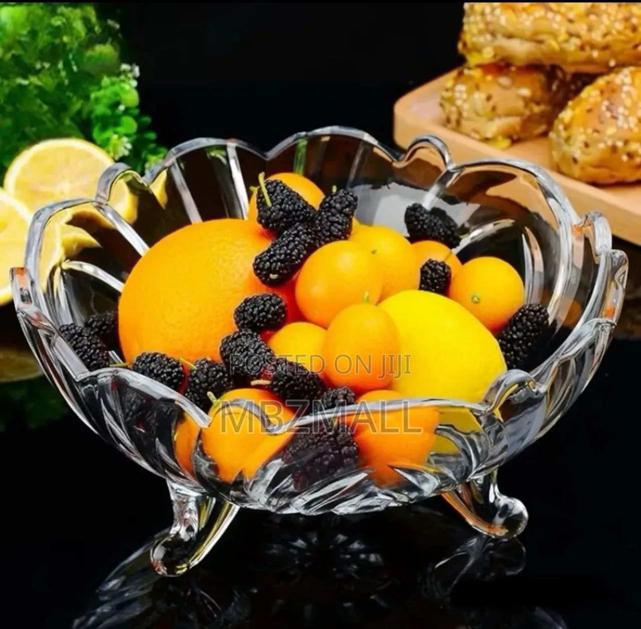 3 Legs Fruitplate / Ashtray Glass