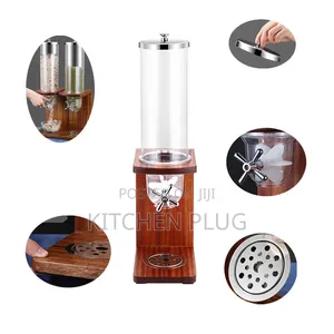 3.5l Hotel Cereal Dispenser With Wooden Stand