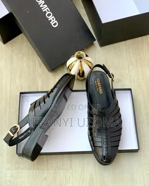 Tomford Classic Leather Sandals Shoe