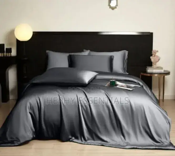 Dark Gray Bedding Set /Bedspread With Pillowcase