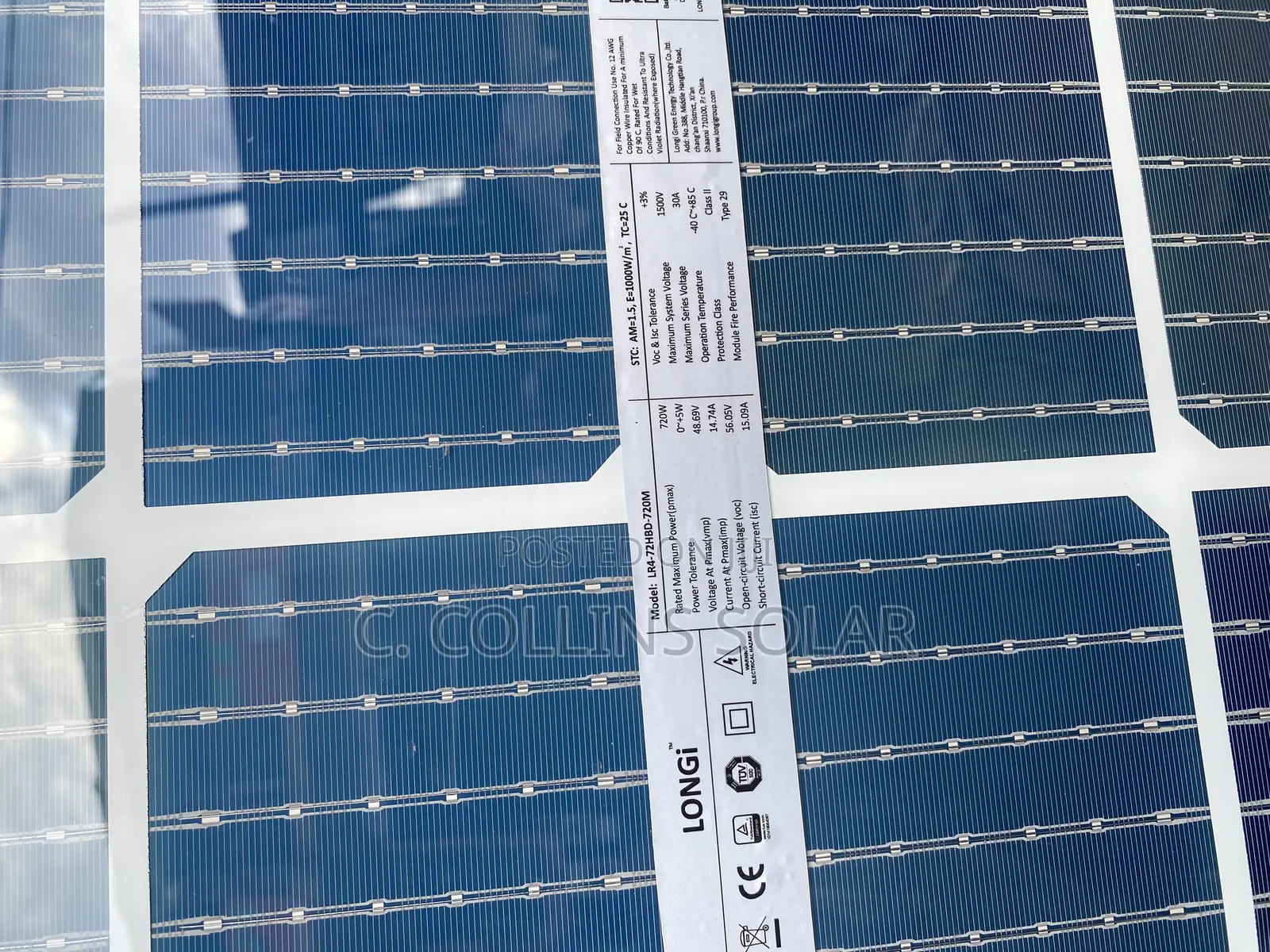 720w Longi Solar Panel