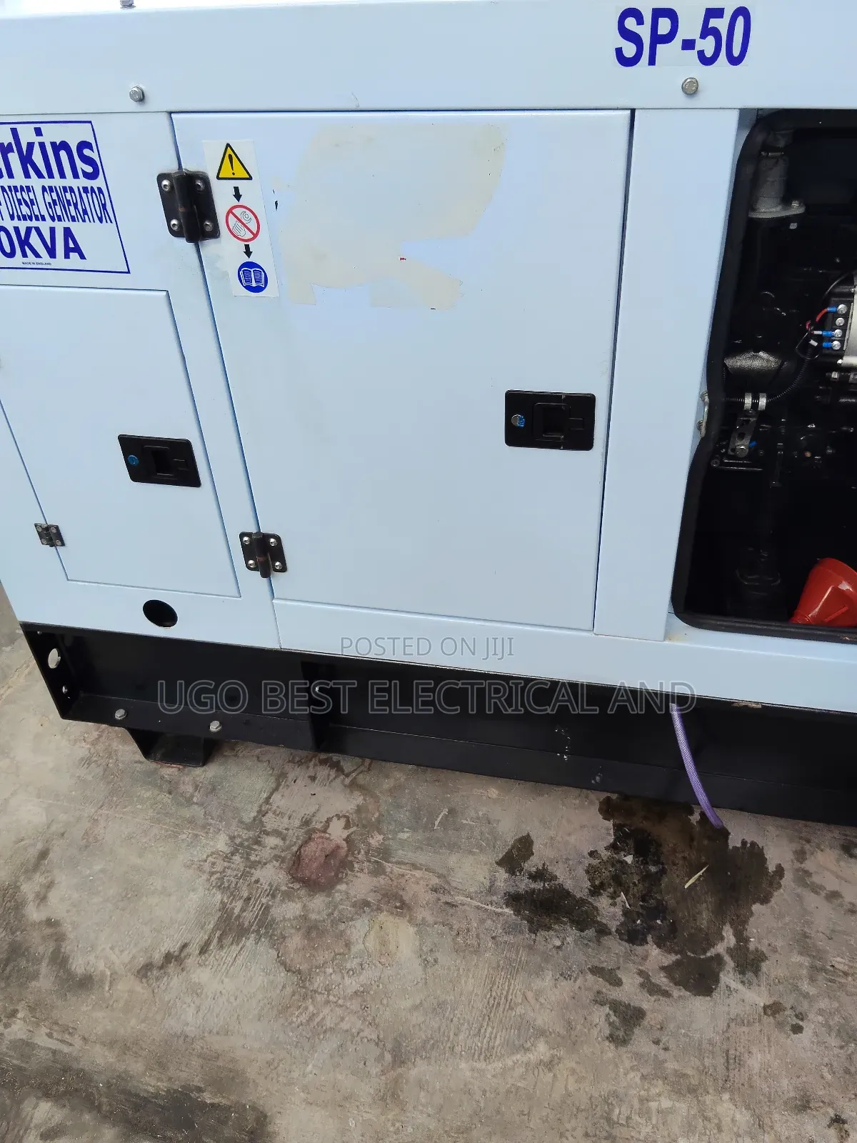 50kva Perkins Soundproof Generator  Copper Coil