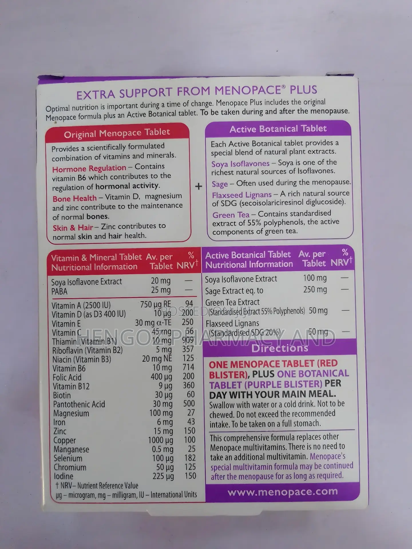 Menopace Plus Tablet