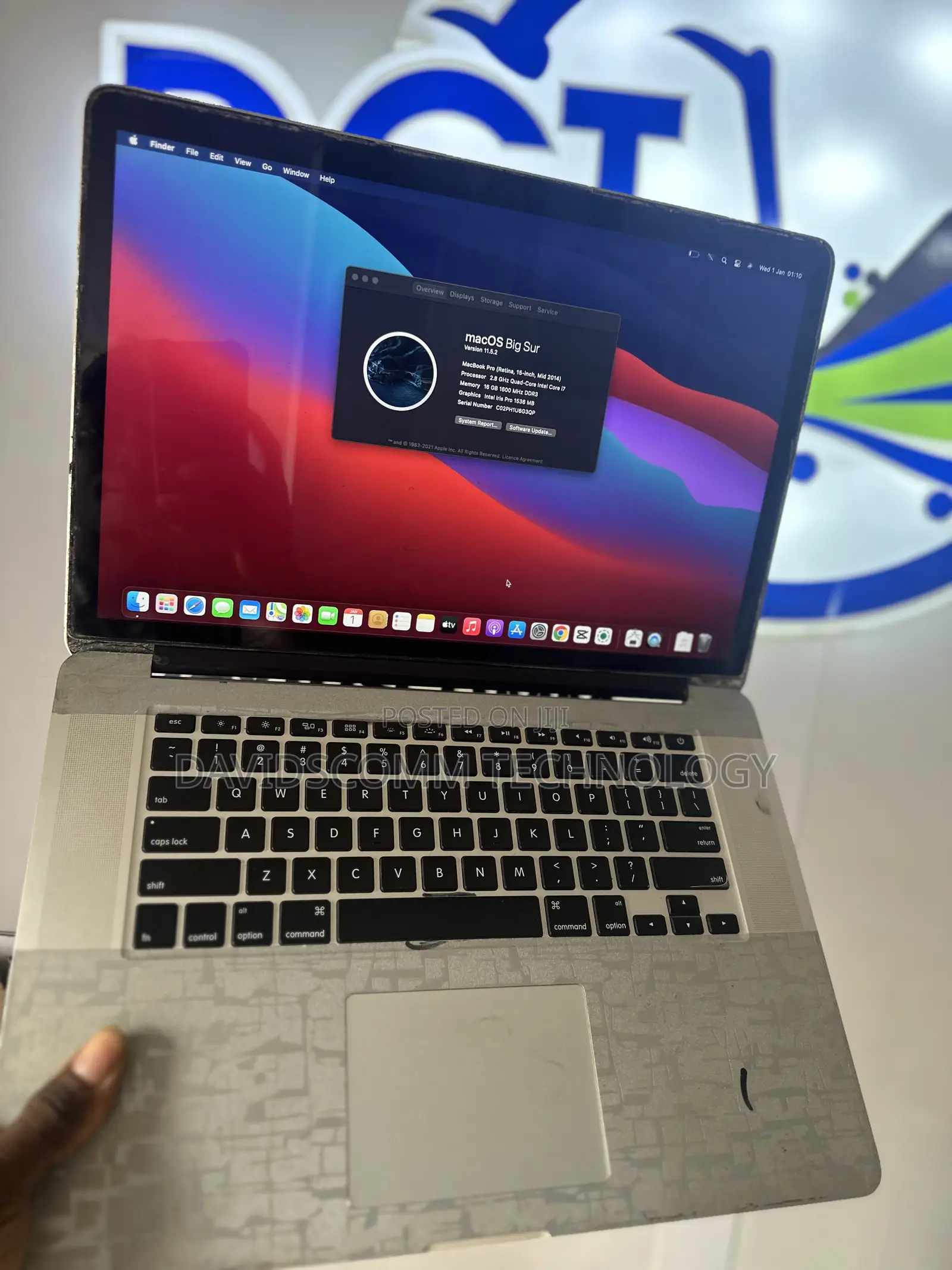 Laptop Apple MacBook 2014 16GB Intel Core i7 SSD 256GB