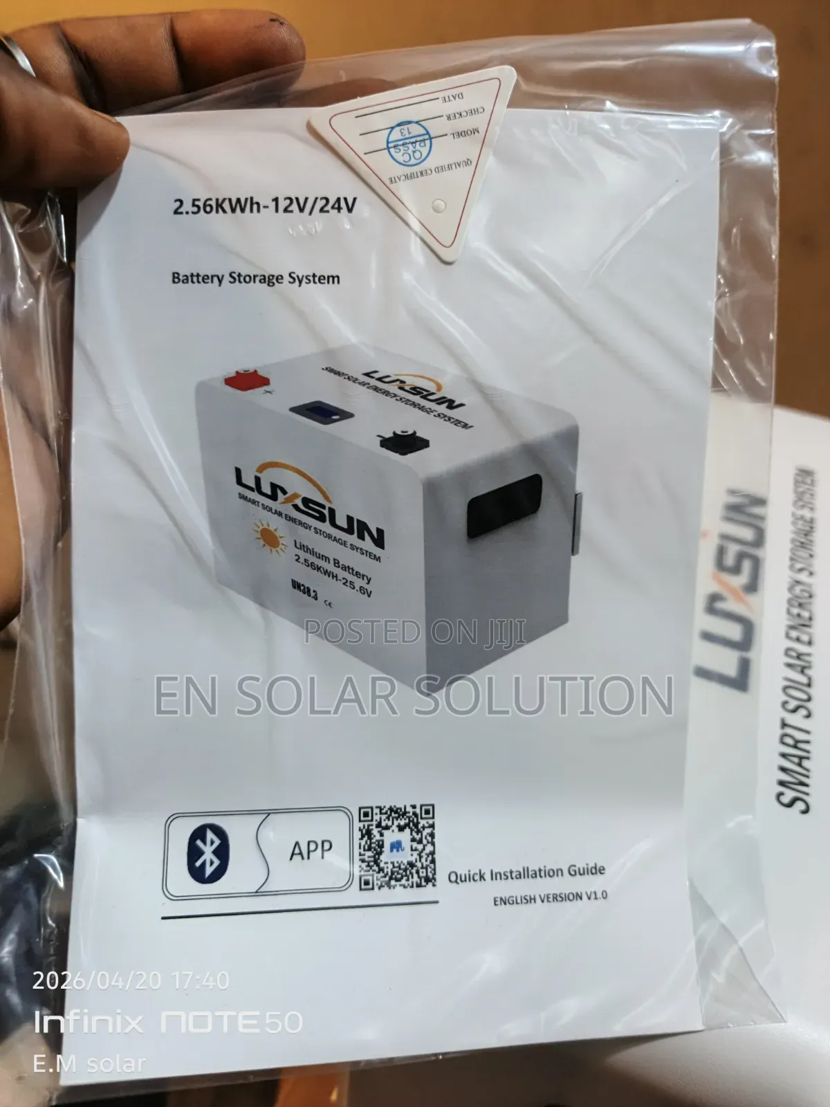 2.5kwh/24v Luxsun Lithium Battery Available