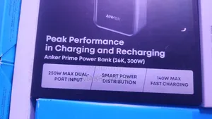 Anker Prime Power Bank, Mah 3-Port Portable Charger With 300w Max