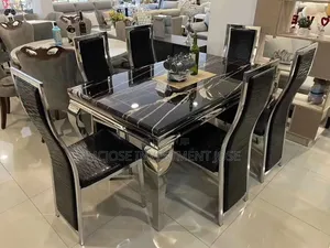 Modern Marble Top Dining Set.