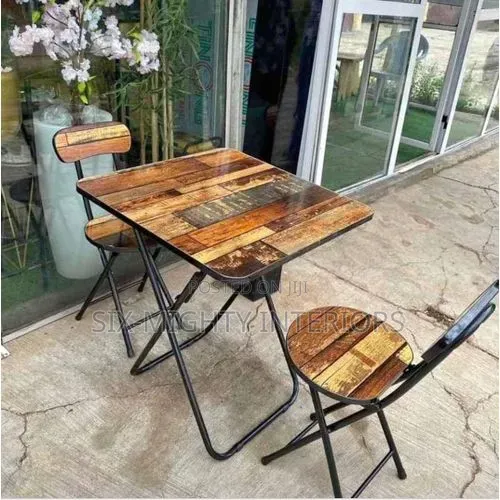 Dining Set, Wooden Kitchens, Foldable Table With 1 Chairs