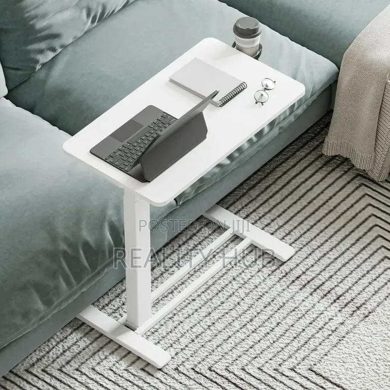 Height Adjustable Medical Bed Table With Hidden Casters, Roling Laptop