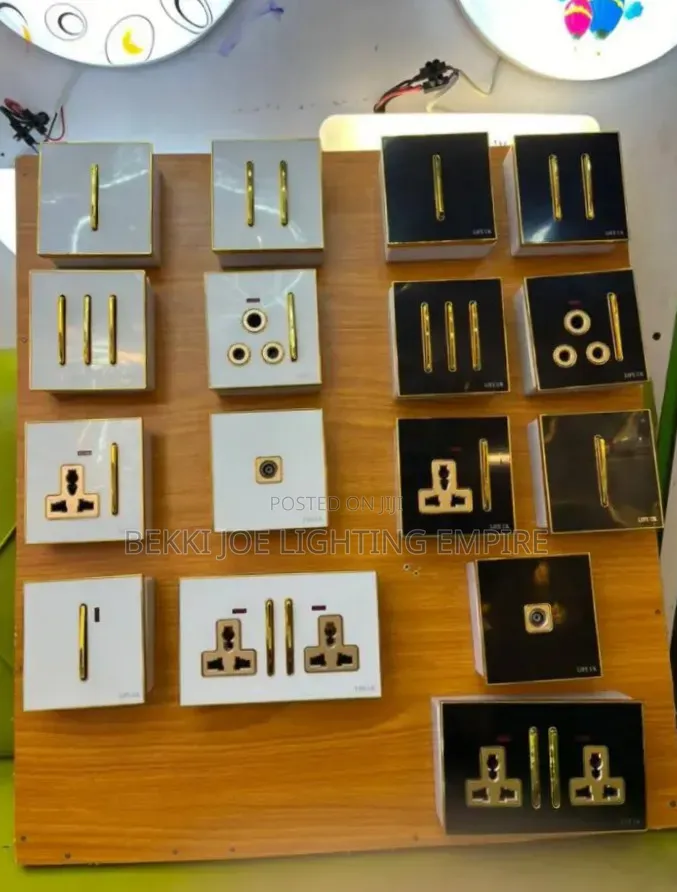 Fancy Slim Button Switch and Socket